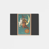 Post-it® Sorcier et hibou nostalgiques de joyeux Halloween (Devant)