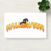 Post-it® Sorcière citrouille d'Halloween (Bureau)