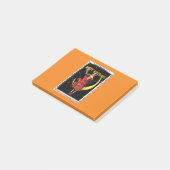 Post-it® Sorcière de Halloween nostalgique et son chat (Incliné)