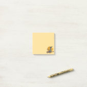 Post-it® Sorcière éffrayante Jaune (Sur un bureau)