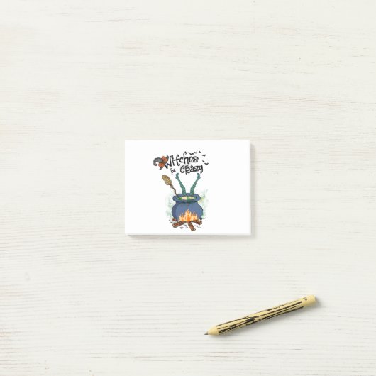Post-it® Sorcières fous (Sur un bureau)