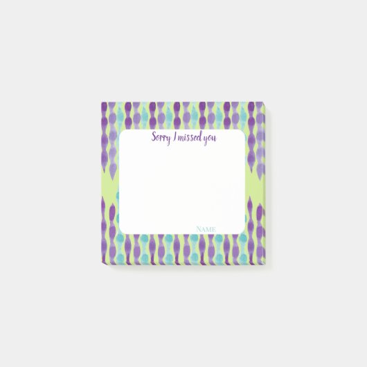 Post-it® Sorry I missed you customize texts (Devant)
