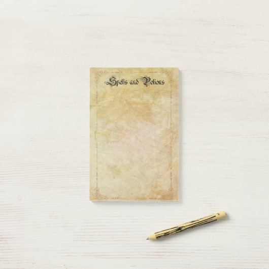 Post-it® Sorts et Potions (Sur un bureau)