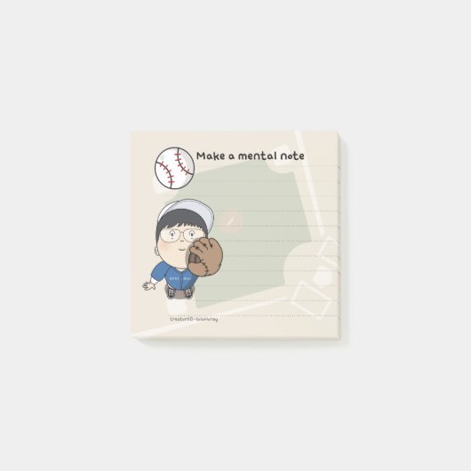 Post-it® sosoHoney baseball (Devant)