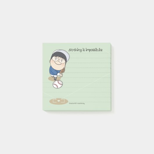 Post-it® sosoHoney baseball (Devant)
