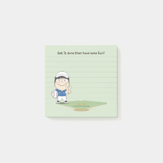 Post-it® sosoHoney baseball (Devant)