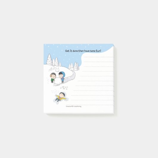 Post-it® sosoMiel(55) hiver (Devant)