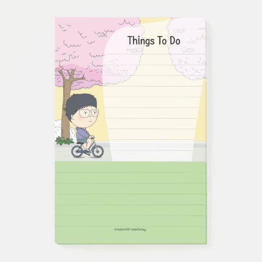 Post-it® sosoMiel(67) fleurs de cerisiers (Devant)