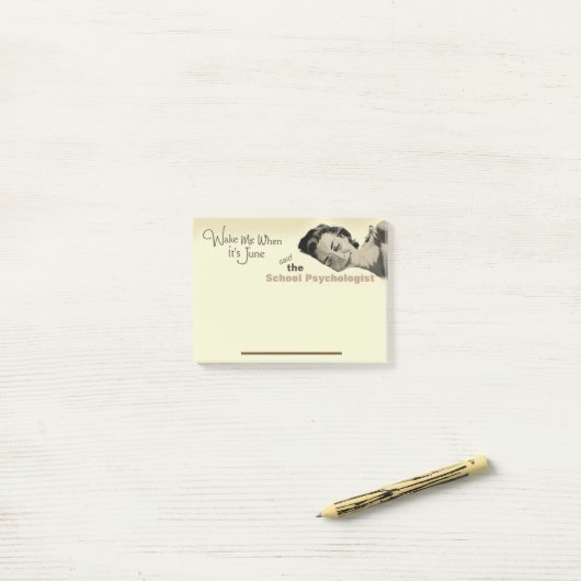 Post-it® Souhaits des notes de post-it de psychologue (Sur un bureau)