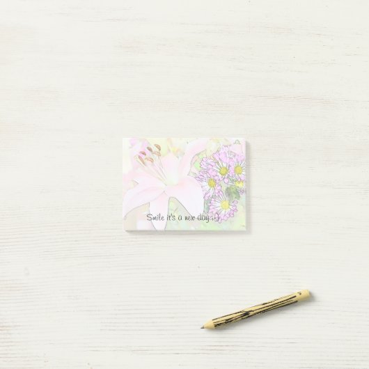 Post-it® Sourire c'est de nouvelles notes d'un courrier de (Sur un bureau)