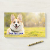 Post-it® sourire, la vie est bonne Post-it Notes (Sur un bureau)