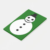 Post-it® Sourire Noël Snowman Post it note Pad (Incliné)