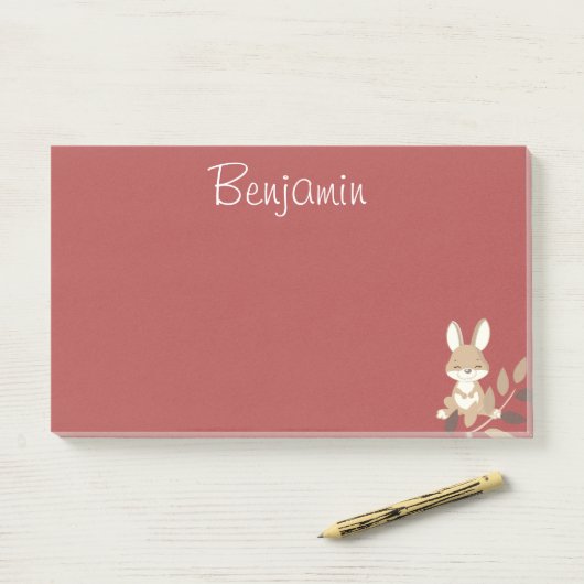 Post-it® Sourires de lapin (Sur un bureau)