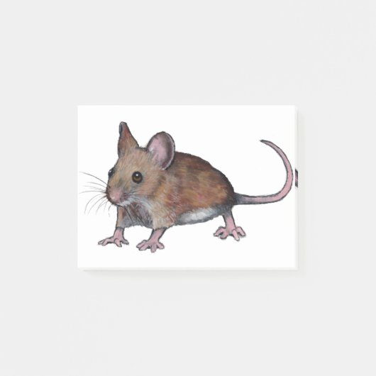 Post-it® SOURIS, illustration Brown de souris de champ (Devant)