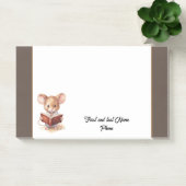Post-it® Souris mignonne avec livre (Bureau)