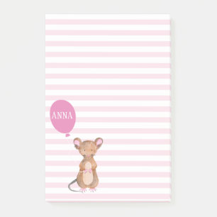 Post-it® Souris mignonne Woodland   Notes postales personna