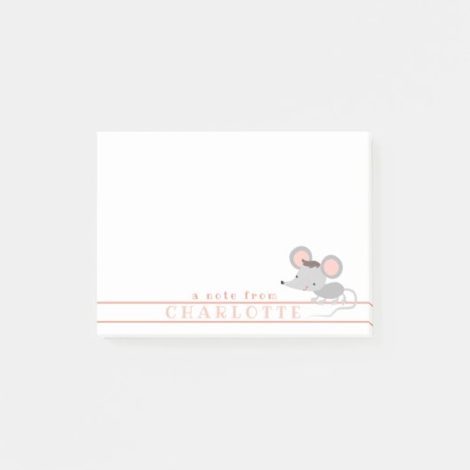 Post-it® Souris pour bébé mignonne - Enfants personnalisés (Devant)