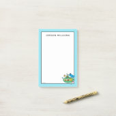 Post-it® Sous-marin Cookies Monster and Sesame Pals (Sur un bureau)