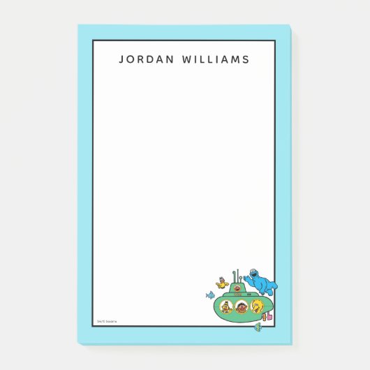 Post-it® Sous-marin Cookies Monster and Sesame Pals (Devant)