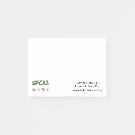 Post-it® South Florida SPCA Post Il Notes (Devant)