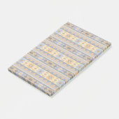 Post-it® Southwest Design Gold Blue Grey Tribal Motif (Incliné)