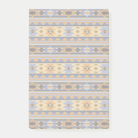 Post-it® Southwest Design Gold Blue Grey Tribal Motif (Devant)