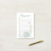 Post-it® Southwest Prickly Pear Cactus choses à faire (Sur un bureau)