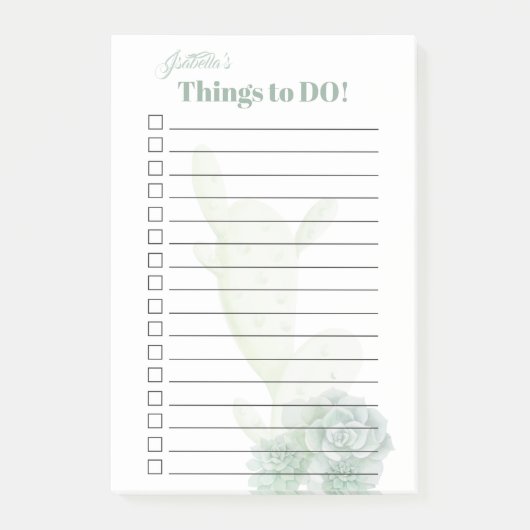 Post-it® Southwest Prickly Pear Desert Cactus Que Faire (Devant)