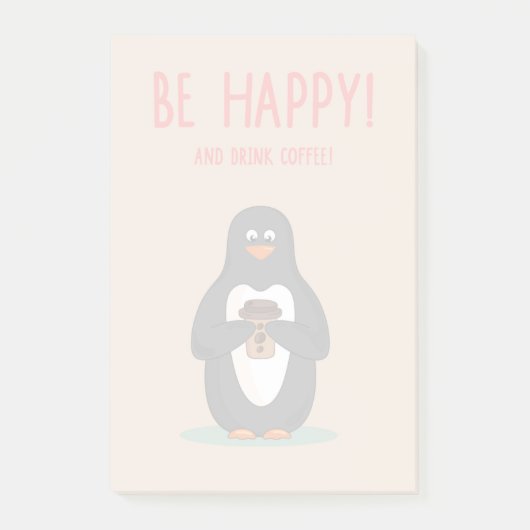 Post-it® Soyez café heureux et de boissons (Devant)