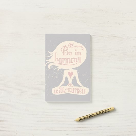 Post-it® Soyez en harmonie avec vous-même 2 (Sur un bureau)