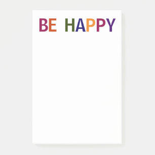 Post-it® Soyez Heureux Multicolore 4 x 6