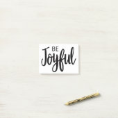 Post-it® Soyez Joyeux Evangile Graphique Esthétique Christi (Sur un bureau)