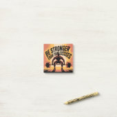 Post-it® Soyez Plus Forts Que Vos Excuses (Sur un bureau)