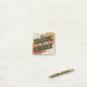Post-it® Soyez un guerrier, pas un inquiet (Sur un bureau)