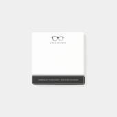 Post-it® Spectacles Graves | Nom personnalisé amusant (Devant)
