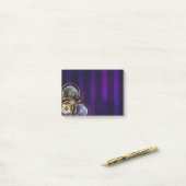 Post-it® Spider Steampunk sur Arrière - plan pourpre (Sur un bureau)