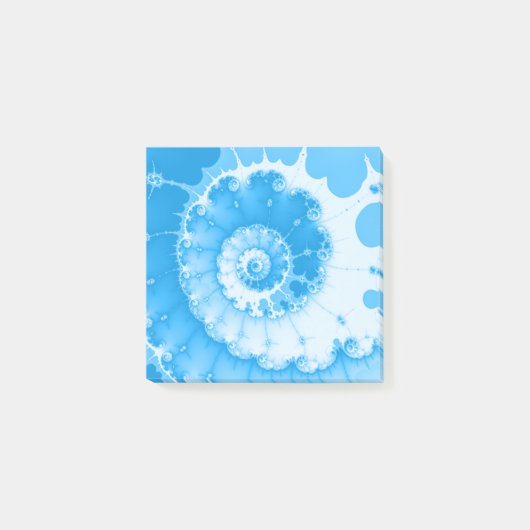 Post-it® Spirale fractale Bleu Clair 3x3 (Devant)