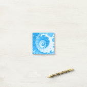 Post-it® Spirale fractale Bleu Clair 3x3 (Sur un bureau)