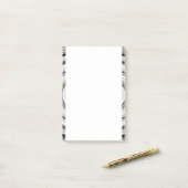 Post-it® Spirale Noire Et Blanche (Sur un bureau)