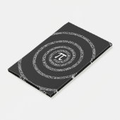 Post-it® Spirale pour numéros Pi sur noir (Incliné)