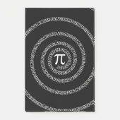 Post-it® Spirale pour numéros Pi sur noir (Devant)