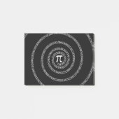 Post-it® Spirale pour numéros Pi sur noir (Devant)