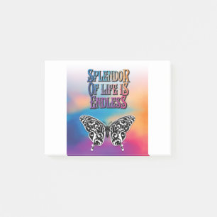Post-it® Splendeur de la vie avec papillon