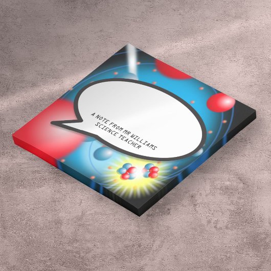 Post-it® Splitting Atom Speech Bubble professeur de science