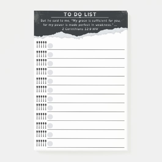Post-it® Spoonie To-Do List (Devant)