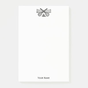 Post-it® Sports Vintage Tennis Net, Raquettes Croisées, Bal