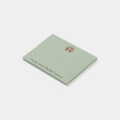 Post-it® Spotted Art Nouveau Cat Personalize Notes (Incliné)