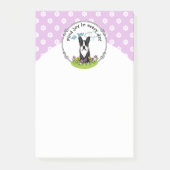 Post-it® Spring Boston Terrier (noir) Mignonne chien (Devant)