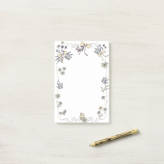 Post-it® Spring Daisy Whimsy (Sur un bureau)