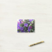 Post-it® Spring Morning Glories en bleu (Sur un bureau)